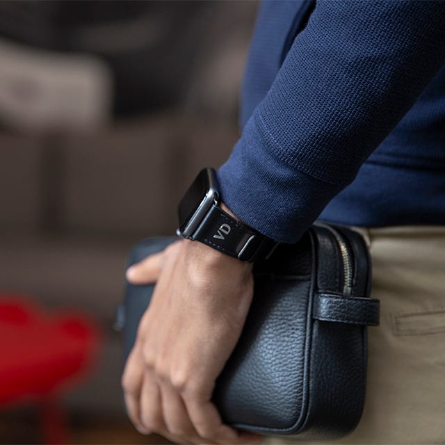 Cinturino per Apple Watch da 38 mm – Classico - Nero - Pelle conciata al vegetale